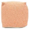 Bakero Bakero Pouf Martos orange/white (40x40 cm)