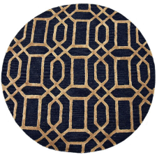 Bakero Bakero Vegas dark blue/camel round Szőnyeg (⌀ 200 cm) lakástextília