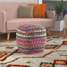 Bakero Pouf Prizma charcoal/multi (40x40 cm) lakástextília