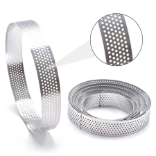 Baking &amp; Pet Kft Fém tarte gyűrű, desszert gyűrű-kör 5részes sütés és főzés