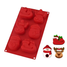 Baking &amp; Pet Kft Karácsonyi szilikon forma- 6 részes sütés és főzés