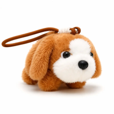 Baking &amp; Pet Kft Plüss kutyus kulcstartó csuklópánttal 13cm plüssfigura
