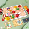 Baking &amp; Pet Kft Színes Fa Gyümölcsnyárs Montessori Játék