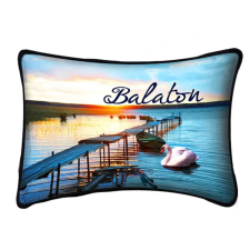  Balaton díszpárna, stég lakástextília