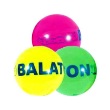  Balaton neon gumilabda - 11 cm, többféle - Felfújatlan játéklabda