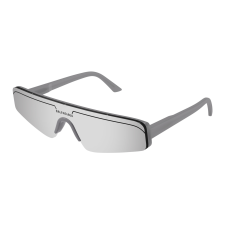 Balenciaga BB0003S-011 SHINY GREY MIRROR SILVER napszemüveg napszemüveg