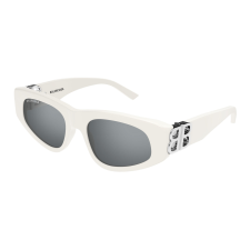 Balenciaga BB0095S-021 SHINY WHITE FLASH SILVER napszemüveg napszemüveg