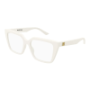 Balenciaga BB0130O 014 WHITE DEMO LENS szemüveg