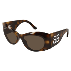 Balenciaga BB0394S 002 SHINY MEDIUM HAVANA BROWN napszemüveg