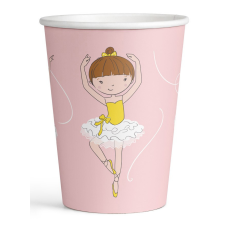 Balett , Balerina Little Dancer papír pohár 8 db-os 250 ml party kellék