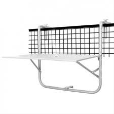 Balkon asztal 60x40cm összecsukható fehér ZT41868 kerti bútor