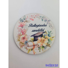  Ballagásodra szeretettel kerek 7,5cm - 12 dekorációs kellék