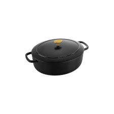 Ballarini BELLAMONTE Cast iron pot oval 4.5 ltr, black edény