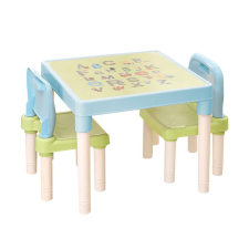  Balto gyerekasztal székekkel #kék-zöld gyermekbútor