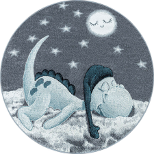 Bambi 840 BLUE 160 x 160 -kör szőnyeg lakástextília