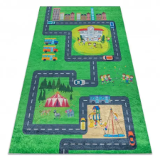  BAMBINO 2660 mosható szőnyeg Város, utcák gyerekeknek csúszásgátló - zöld / szürke 120x170 cm lakástextília