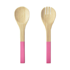 Bamboo salátakiszedő, pink, 2 darabos konyhai eszköz