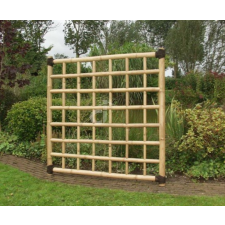 Bambus z kerítés, rácsos design térelválasztó 180x180 cm natúr kerti bútor