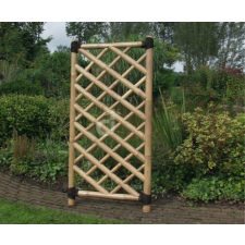 Bambus z kerítés rácsos design térelválasztó 90x180 cm natúr kerti bútor
