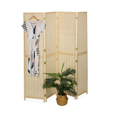 Bambusz paraván 4 fallal natúr 180x182x2 cm 10050491 bútor