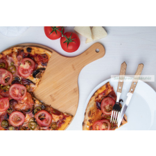  Bambusz pizza vágódeszka konyhai eszköz