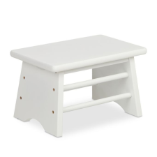 Bambusz sámli fehér fellépő 20x33x21,5 cm létra és állvány