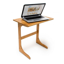  Bambusz számítógépasztal laptopasztal 62,5x60x40 cm 10019022 íróasztal