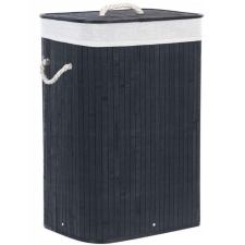  Bambusz Szennyeskosár - fekete - 72 Literes - Kivehető Béléssel + AJÁNDÉK bútor