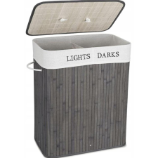  Bambusz Szennyeskosár - szürke - 100 Literes - Kivehető Béléssel + AJÁNDÉK bútor