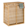  Bambusz szennyestartó 2 tárolóval 61x53x35 cm