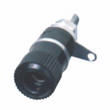  Banánhüvely müszer aljzat fekete BA 2/BK villanyszerelés