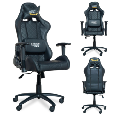 BANDIT Phantom Gamer szék nyak-és derékpárnával - fekete forgószék