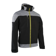  BANJO FEKETE/SZÜRKE SOFTSHELL DZSEKI, LIME CIPZÁR munkaruha