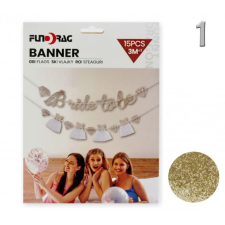  Banner Bride csillámos 15db 2x3m 634368 2féle party kellék