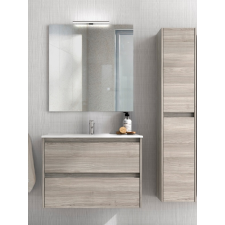 Bannio SANSA FÜGGESZTETT ALSÓSZEKRÉNY + KYRA 60 MOSDÓ + TÜKÖR + VILÁGÍTÁS fürdőszoba bútor