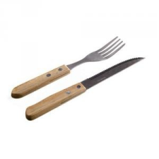  Banquet 45328351-A Steak evõeszközkészlet fa nyéllel 12 részes konyhai eszköz