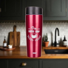 Banquet COFFEE Termosz utazóbögre 350 ml bordó 48788555 bögrék, csészék