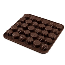 Banquet CULINARIA Brown Formičky na čokoládu 21,4 × 20,6 cm mix tvarů, silikon edény