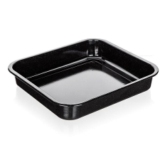 Banquet CULINARIA Pekáč smaltovaný 41 × 37 × 7 cm černý sütés és főzés
