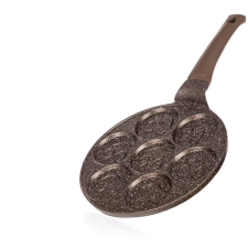 Banquet GRANITE BROWN Smile Tarkedlisütő, tapadásmentes felület, 7 lyukú, 26 cm edény