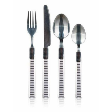 Banquet LINES rozsdamentes acél evőeszközkészlet műanyag nyéllel, 24 db tányér és evőeszköz