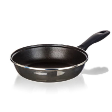 Banquet METALLIC Black 24 cm-es zománcozott, tapadásmentes felülettel edény