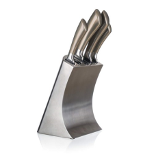 Banquet Metallic Platinum késkészlet, 5 db acélállványban vadász és íjász felszerelés