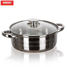BANQUET Rozsdamentes acél serpenyő LIVING 8,4 l 48721976-A edény