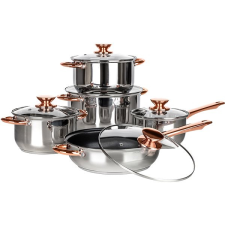 Banquet Swing Copper Rozsdamentes acél edénykészlet, 10 db edény