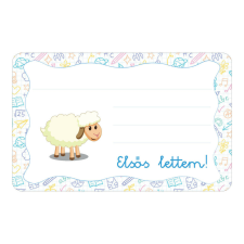  Bárány ovis jellel öntapadós füzet cimke füzetcímke