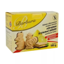 Barbara Barbara gluténmentes vaníliás keksz citrom tölt. étbevonatos 150 g reform élelmiszer