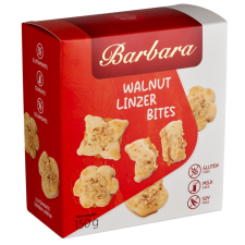  Barbara Dióval szórt, kajszibarackízzel töltött linzer 150 g reform élelmiszer