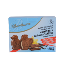 Barbara gluténmentes vaníliás krémmel töltött kakaós keksz 150 g csokoládé és édesség