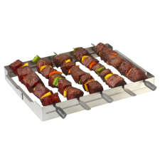 Barbecook BC-ACC-7017 sütőnyárs tartó, rozsdamentes acél, 5 férőhelyes kerti sütés és főzés